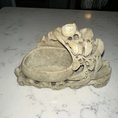 Hand Carved Vintage Chinese Soapstone Collectible Nature Design • $29.99