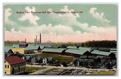 Birds Eye View Ball Bros Jar Manufacturing Muncie Indiana IN UNP DB Postcard Y1 • $57.95