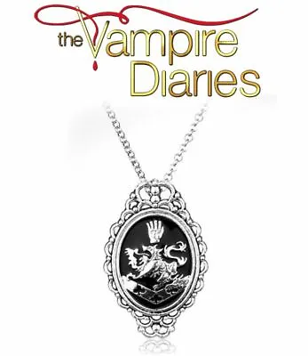 The Vampire Diaries ‘Dragon Family Crest’ Silver Chain/Necklace & Pedant Set • $10.43