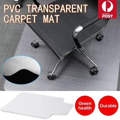 $27.69 • Buy 121x91 Chair Mat Carpet Floor Protectors PVC Home Office Room Computer Work Mats