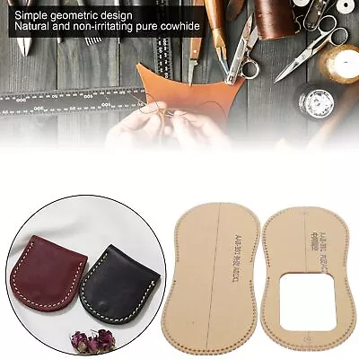2x Template Coin Purse DIY HandMade Leather Pattern Wallet Mold Craft Tool KMY • $27.57