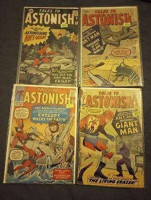 $57.66 • Buy Tales To Astonish Comic Lot (#40, #41, #46, #49) Early Ant Man, First Giant Man