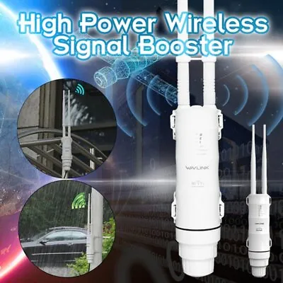 Outdoor WiFi Extender 2.4G/5G High Power Weatherproof Wireless WiFi AP Repeater • $75.61