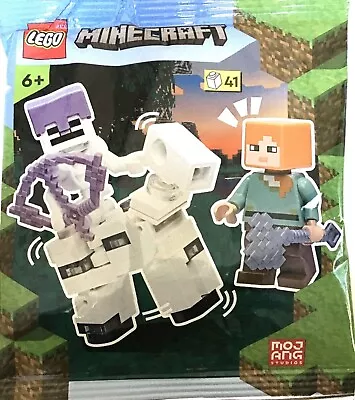 LEGO Minecraft 662206: Alex With Skeleton And Skeleton Horse Foil Pack 💚🤍 • $10