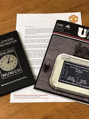 Man Utd Collectors Book Match Programme And Club Letter - Munich Air Disaster • £45