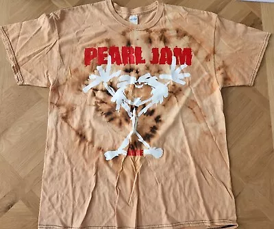 Vintage RARE TIE DYE Pearl Jam Alive Stickman Shirt Official 1990s Ten Vedder • $500