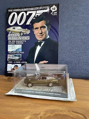 £19.95 • Buy THE JAMES BOND CAR COLLECTION No.12 ASTON MARTIN DBS, OHMSS. NEW AND SEALED