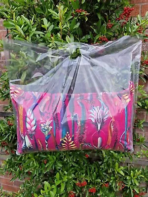 £7.99 • Buy 25 Strong Clear Transparent Colour Plastic Polythene Die Cut Handle Carrier Bags