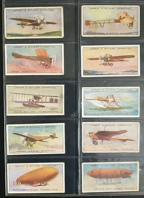 Lambert And Butler - Aviation - Full Set 25 - 1915 - Good • £23.95