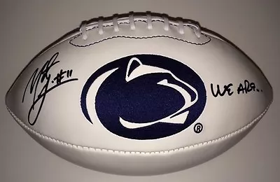 Matt Mcgloin Signed Penn State Full Size Football From Signing W/coa Inscr.   • $100