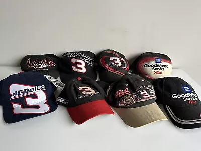 Vintage 90's Early 2000's Dale Earnhardt Nascar Snapback Hat Lot • $30