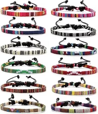 12pcs Ankle Bracelet Colorful Adjustable Boho Surfer Anklet Bracelet Women Mens  • $14.99