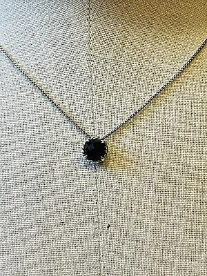 DAVID YURMAN Sterling Silver 925 Chatelaine Pendant Necklace With Black Onyx • $161