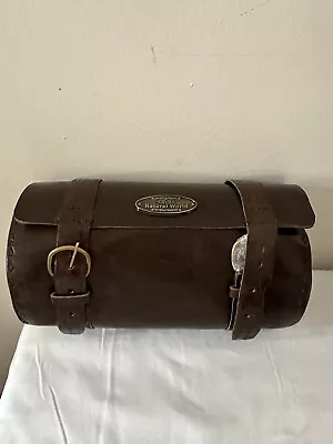 Handlebar Luggage Front Fork Saddle (GVB Bull Leather Bag) Motorcycle Tool Bag  • $32