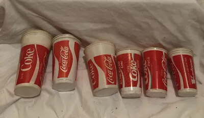 Coca Cola Coke Plastic Serving Vending Machine Drink Cups Very Rare • £30