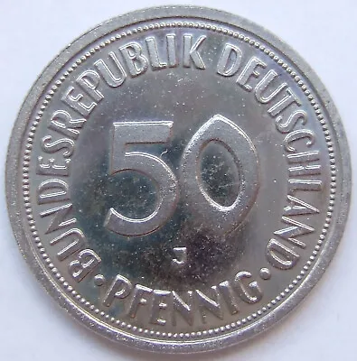 Coin Federal Republic Germany 50 Pfennig 1950 J IN Proof • £162.01