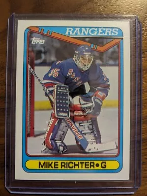 Mike Richter Rookie Card 1990-91 Topps - #330  (RC) - New York Rangers HOF • $1