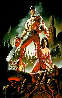 ARMY OF DARKNESS Movie Poster EVIL DEAD II Art Ash Necronomicon Horror  • $11.98