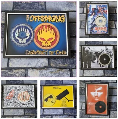 Framed Music Album Prints Game Room Man Cave Bedroom Decor Gifts Wall Art Poster • £19.99