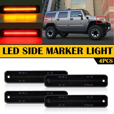 For Hummer 4 3 7 5 6 8 9 H2 Front Rear LED Bumper Side Marker Light Smoke • $39.99