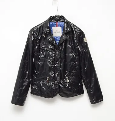 Girls Moncler Black Windbreaker Jacket Coat Size 11Y Years 146cm • $110