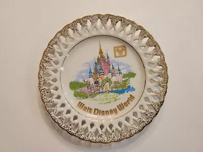 Vintage Walt Disney World WDW Collectible Castle Plate Japan 1970s • $10