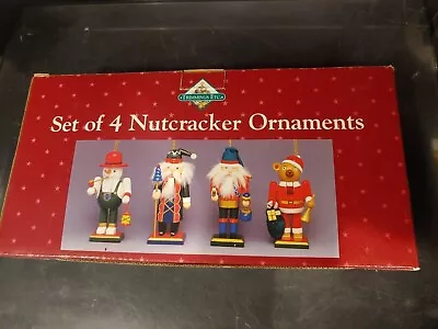 Set Of 4 Vintage Wooden Nutcracker Ornaments Trimmings Etc. 5  • $6.99