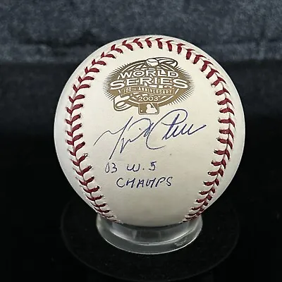 Miguel Cabrera 2003 World Series Champs Signed WS Logo Baseball JSA COA • $214.99