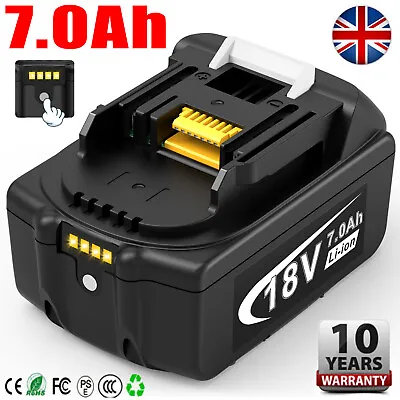 7000mAh For Makita 18V Battery 7.0Ah Lithium-ion BL1860 18Volt BL1850 BL1830 LED • £17.99