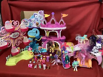 MLP My Little Pony Star Song StageShow Bus Ferris Wheel Ocean Mermaid Castle Lot • $34.99