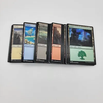 100 Magic The Gathering Basic Land Cards Lot - 20 Of Each Type - MTG FTG • $8.99