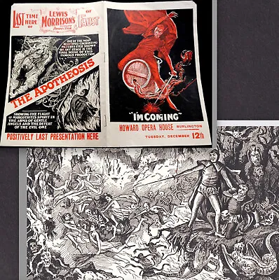 Mephistopheles 1906 Faust Goethe Morrison Inferno Devil Angel America Theater Ad • $285