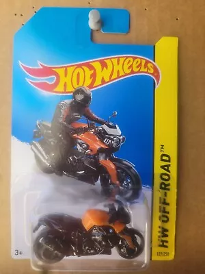 Hot Wheels 2016 - BMW K 1300R [BLACK ORANGE] NEAR MINT VHTF CARD GOOD  • $8.33