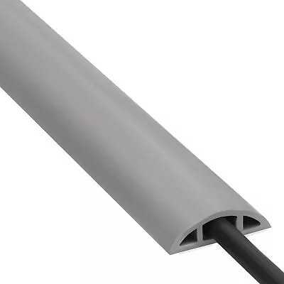 4ft Grey Floor Cable Cover Wire Protector Cord Cavity 0.39x0.24 • $15.37