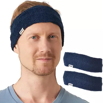 CHARM Mens Sports Headband 2-Pack - Towel Bandana Sweat Wicking Pair Active Wear • $31.84