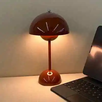 Cordless Mushroom Touch Table Lamp Dimming Light Flower Bud Bedroom Night Light • $125