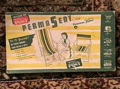 Vintage Deck Chair Replacement Woven Seat Kit. Green Yellow • $7