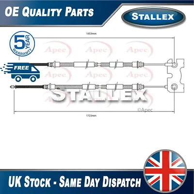Fits Ford Escort 1.3 1.4 1.6 1.8 D TD Hand Brake Cable Rear Stallex 95AB2A603AE • $50.17