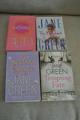 Jane Green Book Bundle - The Love Verb Tempting Fate Second Chance Spellbound • £8.49