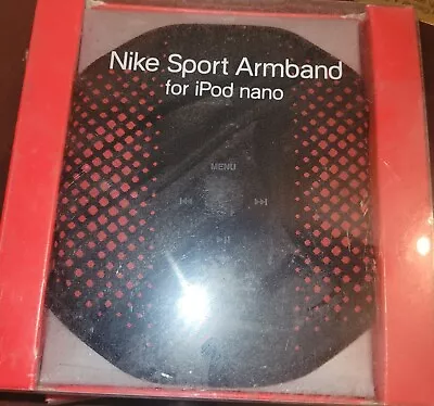 New Nike Sport Armband For Apple IPod Nano 1-5 GEN. Black & Red MSRP $29.00 • $8.80