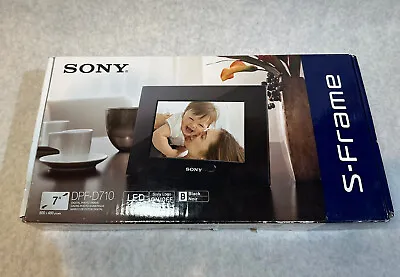 Sony Digital Picture Frame Black NIB DPF-D710 7 Inch Screen S-Frame • $20
