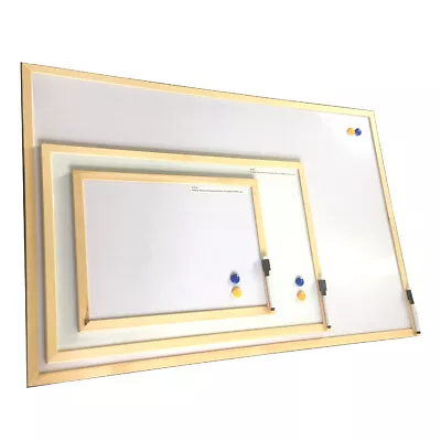 £7.99 • Buy Magnetic Whiteboard Small Large White Board Dry Wipe Notice Office School Home