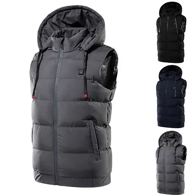 £25.59 • Buy Men Women Electric Vest Heated Cloth Jacket USB Warm Up Heating Pad Body Warmer.