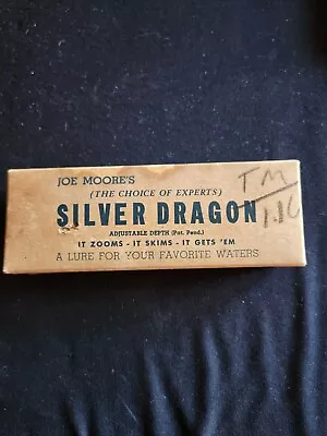 Joe Moore's Vintage Fishing Lure. Silver Dragon. Lure And Box.  • $5.50