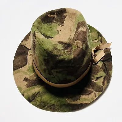 Vintage Hunting Cabelas The Bak-Pakker Hat By B-BAR-H Wool Camouflage Hat Size 7 • $69.99