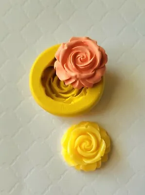 Rose Mold Chocolate Mold For Polymer Clay Fondant Flower Cupcake Edible Decor • $6.52