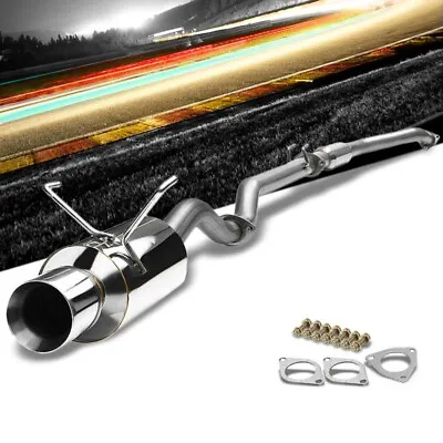 Catback Exhaust System 4  Roll Tip For 02-05 Honda Civic Si Hatchback EP3 • $148.93