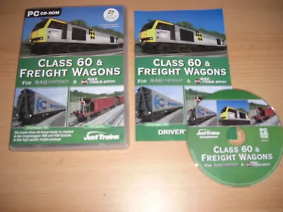 CLASS 60 & FREIGHT WAGONS Pc Add-On Expansion Railworks Or Rail Simulator • £9.99
