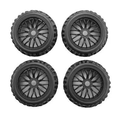 4Pc RC Buggy Wheels And Tyres With Hex 17mm Wheels Rims 1/8 Scale Off-Road1223 • £28.48