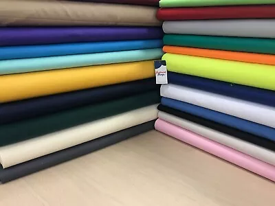 Cotton Drill Twill Fabric Thick Fabric Premium Quality MATERIAL 150CM WIDE • £2.99